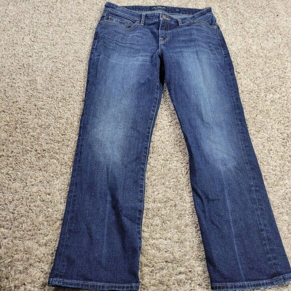 Lucky Brand Denim - Lucky Brand Jeans Women's  8/29 Sweet Crop Dark Wash Blue Denim Stretch